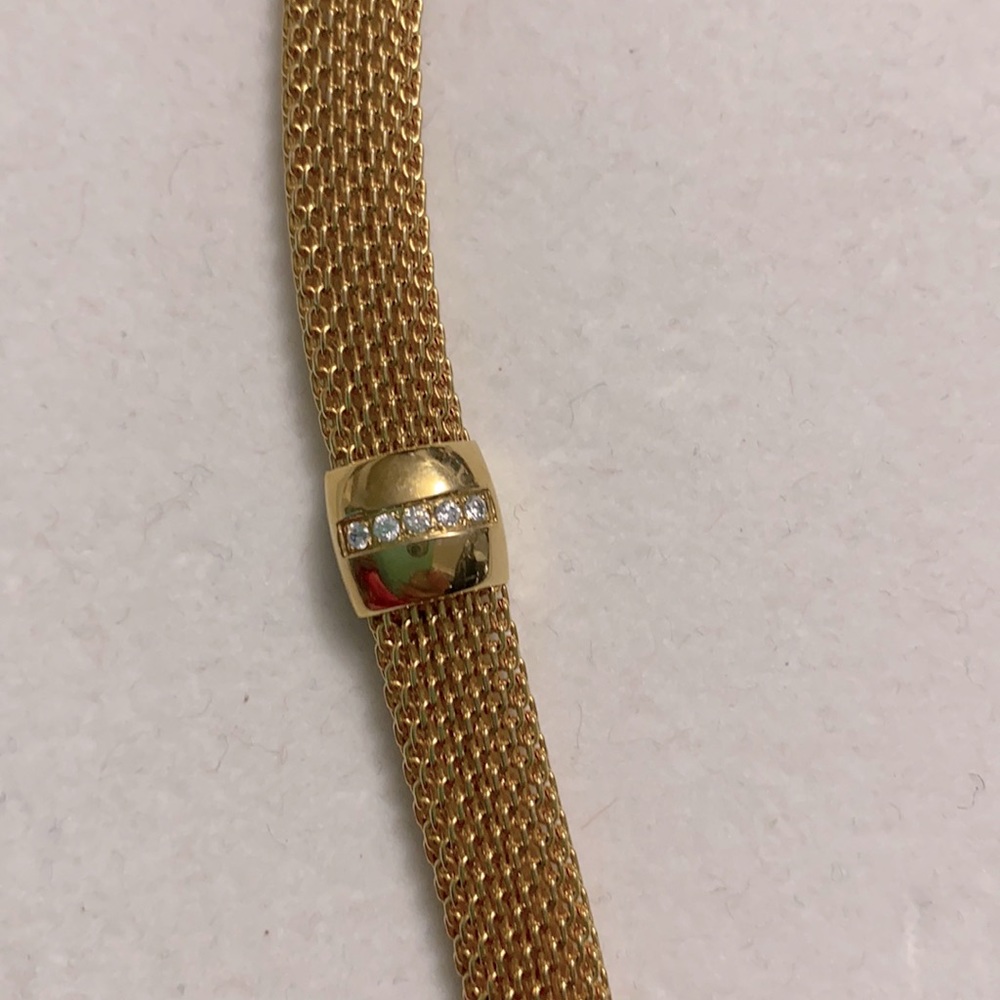 Gold braided bracelet